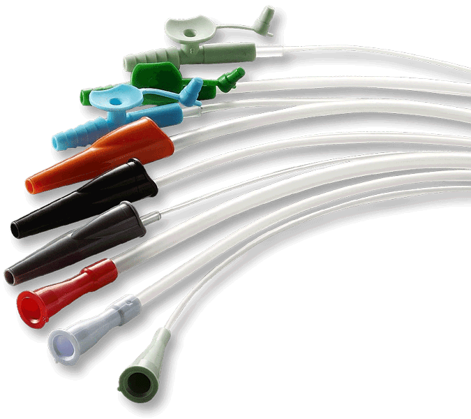 Plastic Catheters Straight Tip