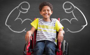 Strong Child in Wheelchair