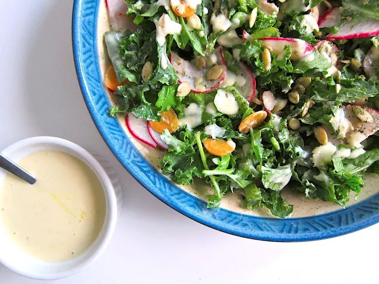 Creamy Lemon Tofu Honey Mustard Salad Dressing