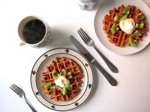Cottage Cheese Oat Waffles