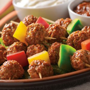 Mexican Meatball Kabobs