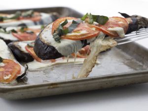 roasted eggplant caprese