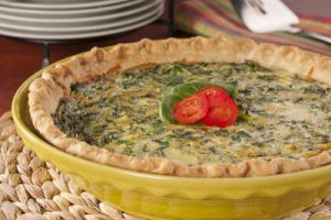 Cheesy Spinach Quiche