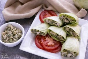 Pesto Chicken Salad Wrap