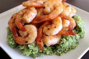 Spicy Shrimp and Broccoli Mash