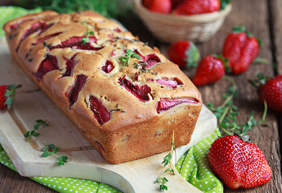 Low Sugar Strawberry Bread Loaf