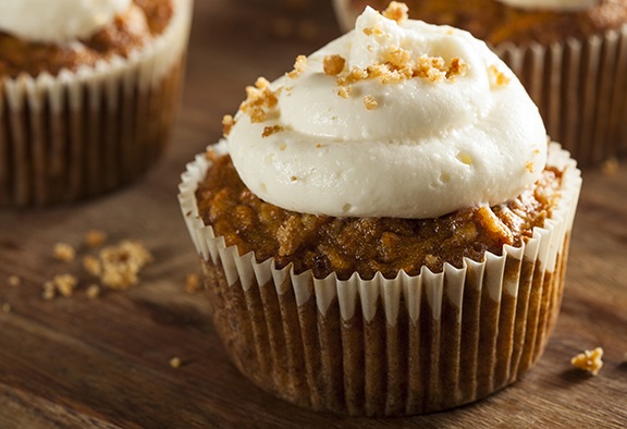 Whole Wheat Carrot Cake Muffins