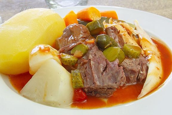 Slow-Cooker Braised Beef with Root Vegetables