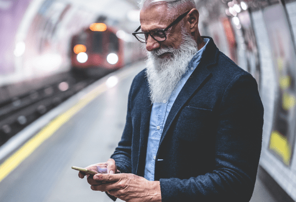 Man on phone